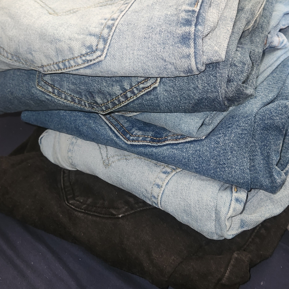 Levi's Light Blue Denim Jeans with Tan Patch